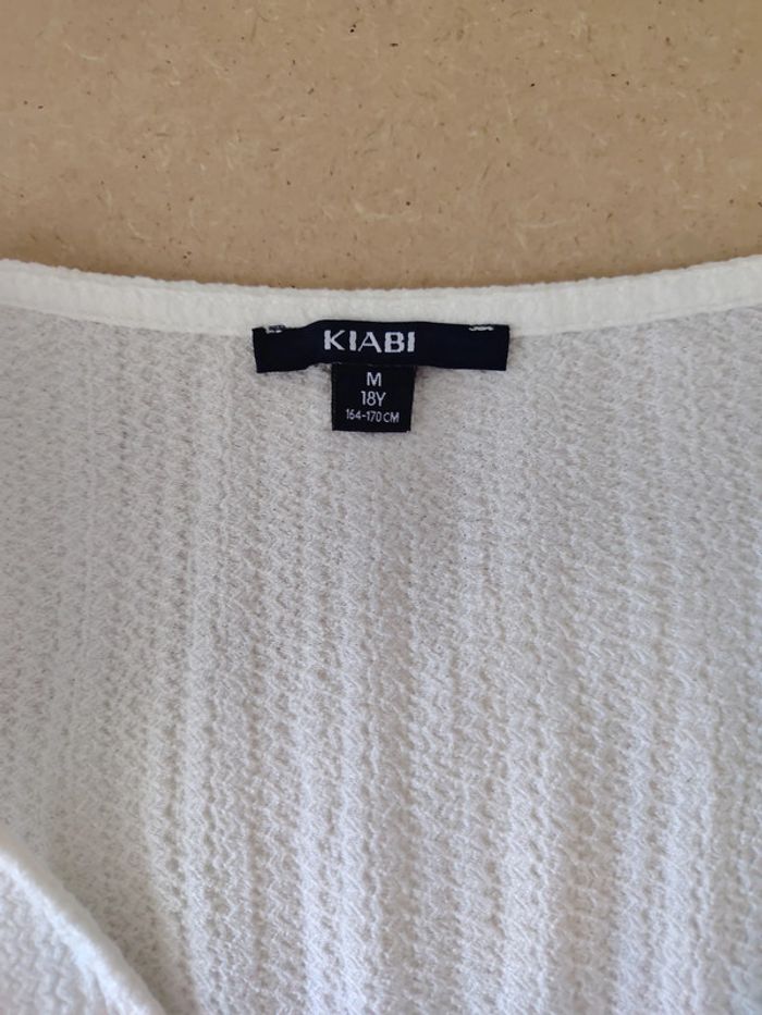 Haut Kiabi blanc - photo numéro 2