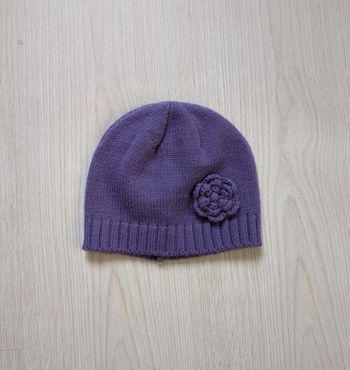 Bonnet 6-12 mois mauve