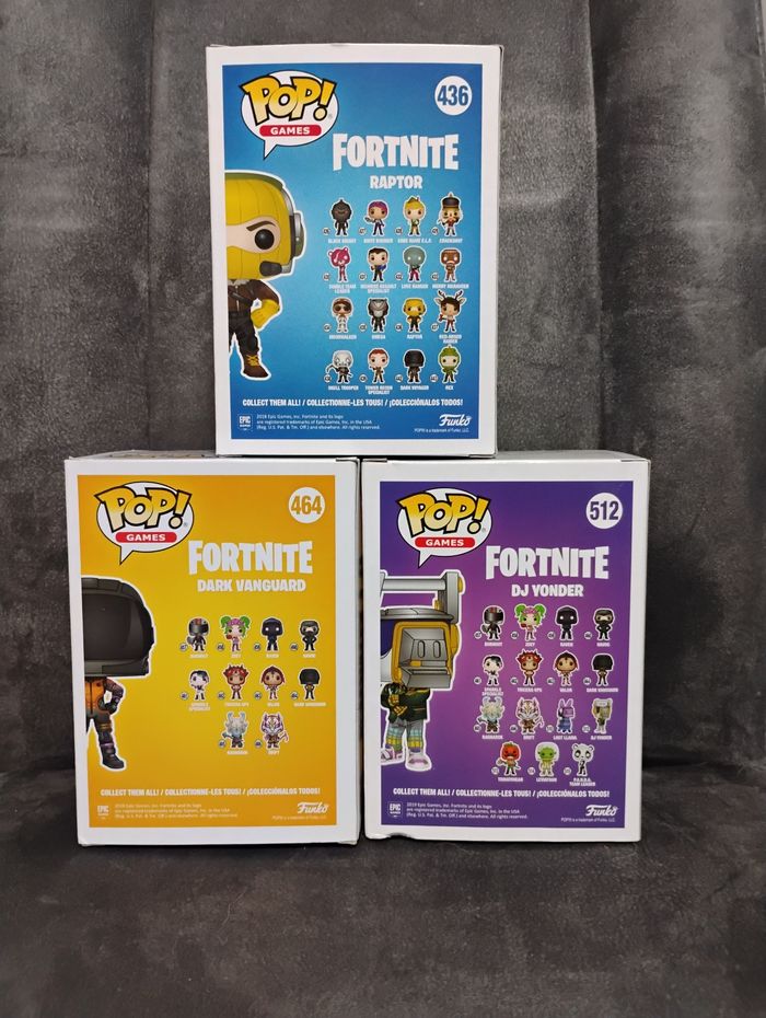 Lot de 3 funko pop Fortnite - photo numéro 2