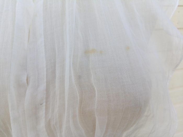 Ancien plastron, devantier en tulle et dentelle - photo numéro 11