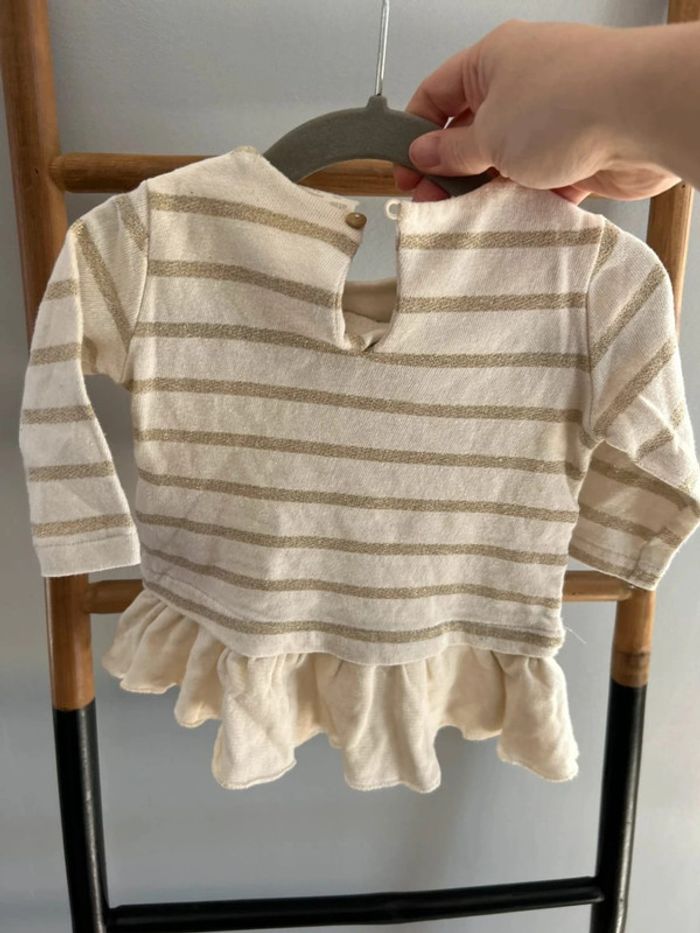 Robe dorée / Zara - 9 mois - photo numéro 4