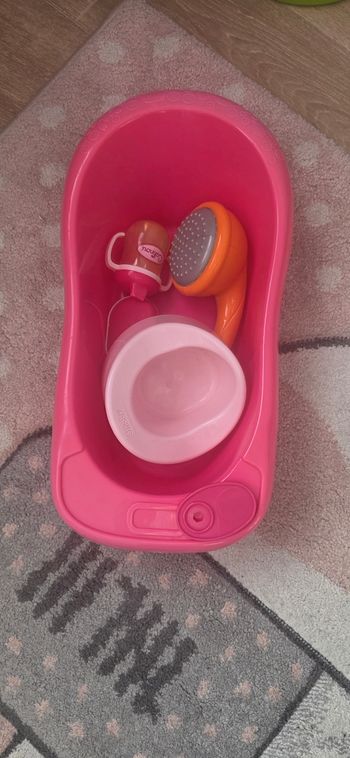 Baignoire+accessoires poupée