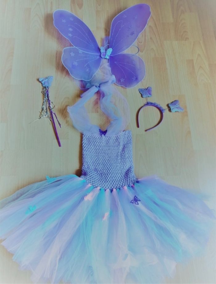 Déguisement robe tutu violette et accessoires 4-5ans - photo numéro 9