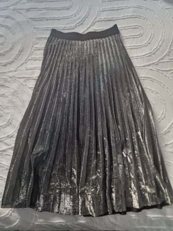 Jupe longue argenté