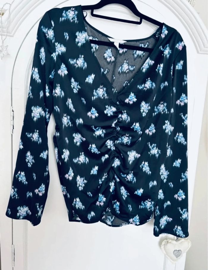 Blouse satinée femme taille L neuve