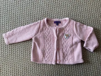 Gilet rose 3/6 mois