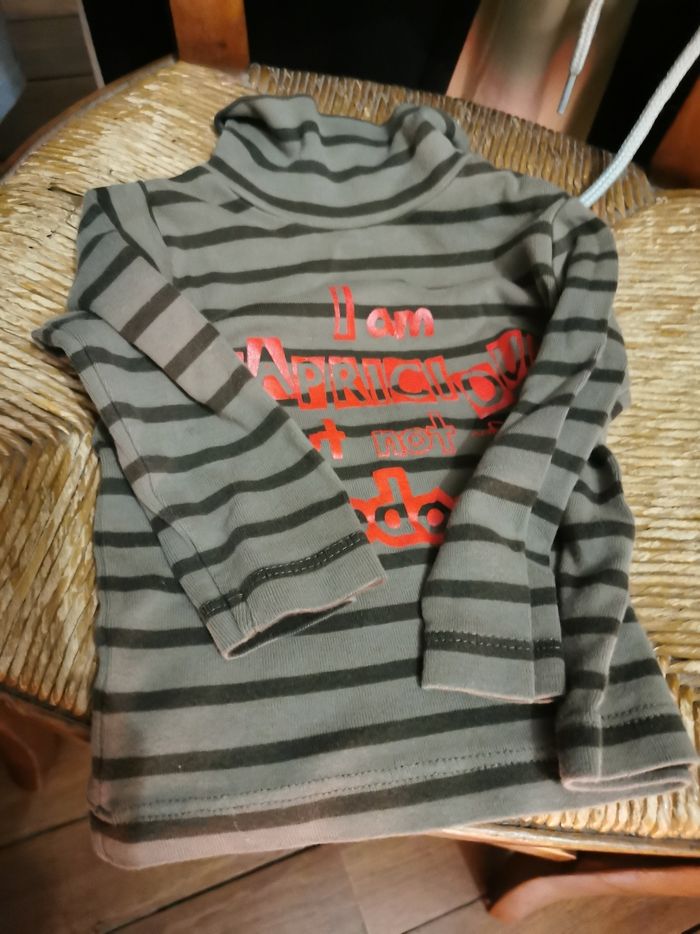 Petit pull bébé col roulé 18 mois 81 cm kidkanaï