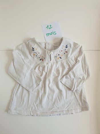 Tee-shirt manches longues fleuri