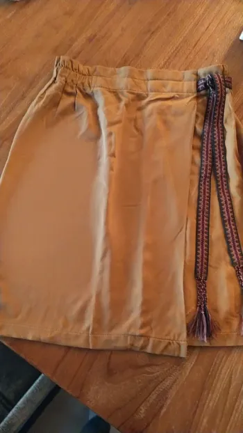 Jupe bohème jaune moutarde Bonobo 36