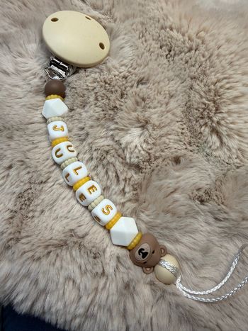 Attache tétine ourson