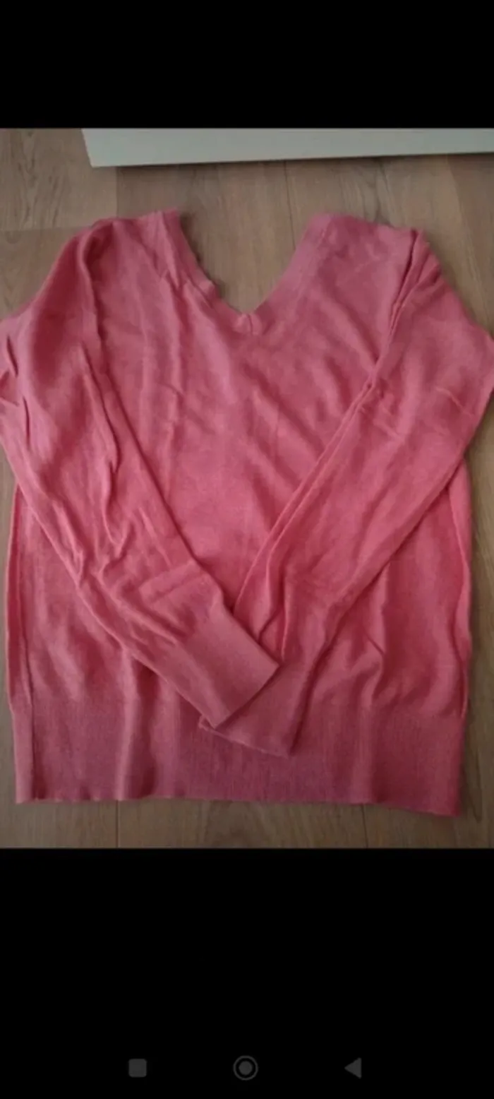 Pull rose réversible Promod 36