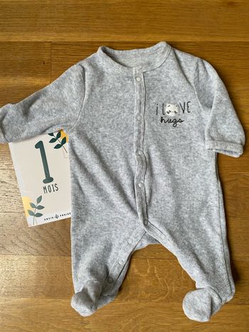 Pyjama velours 1 mois