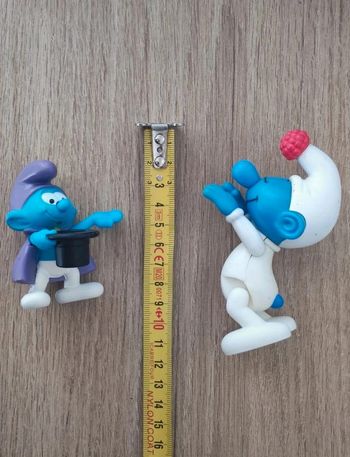 Lot 2 figurines / Les Schtroumpfs