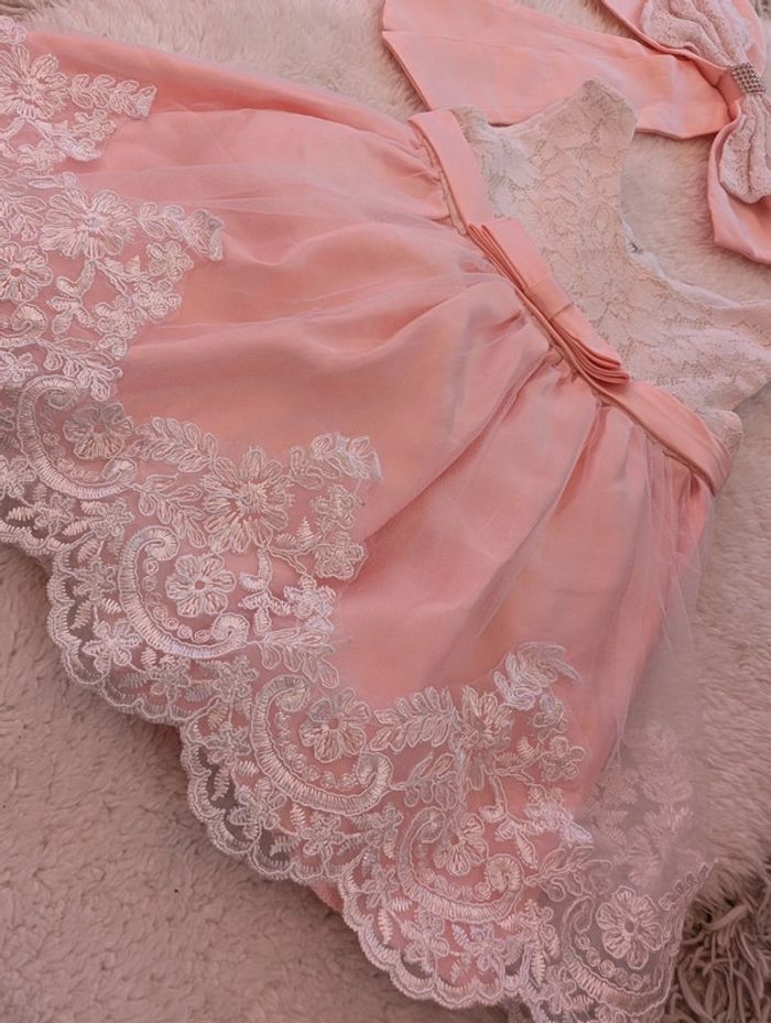 Robe cérémonie 18 mois rose - photo numéro 3