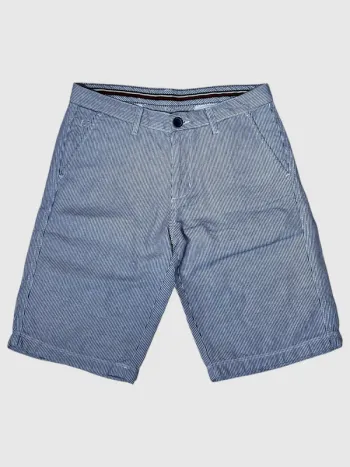 Shorts Buffalo striped chino navy blue white Mens W30