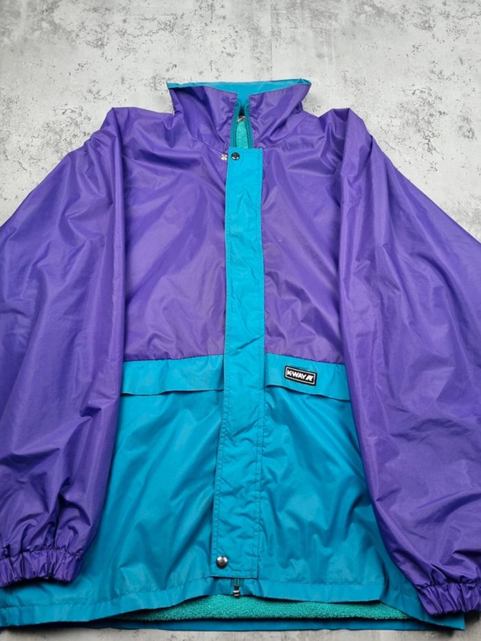 K-Way violet bleu Taille M - photo numéro 3