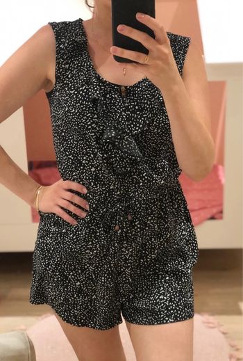 Combishort noir et blanc