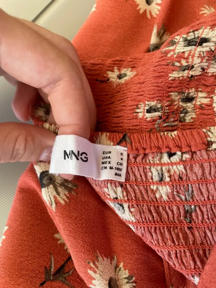 Robe longue Mango à motif taille S - photo numéro 4