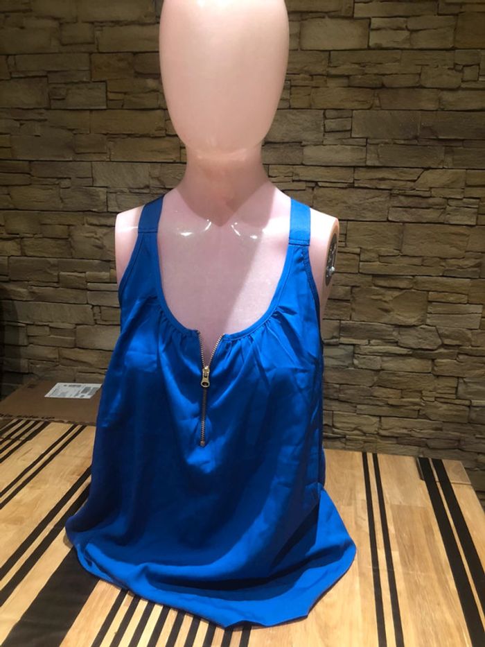 Débardeur bleu taille L - photo numéro 2