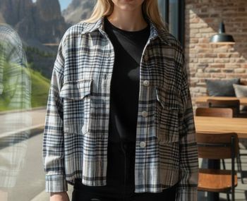 chemise à carreaux Zara femme taille L / 40