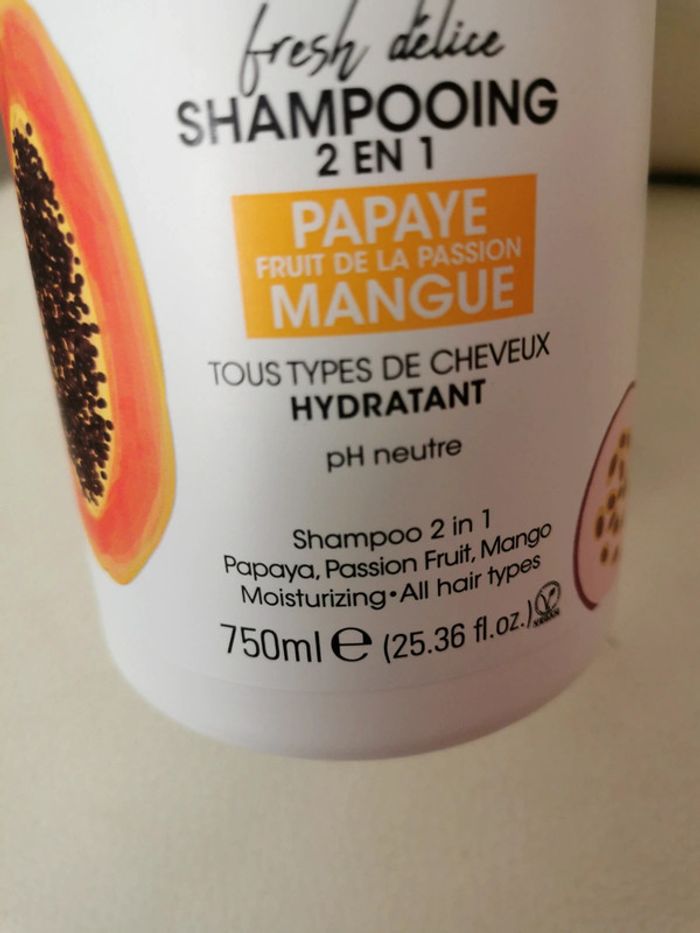 Shampooing 2 en 1 Byphasse grand format papaye - photo numéro 5
