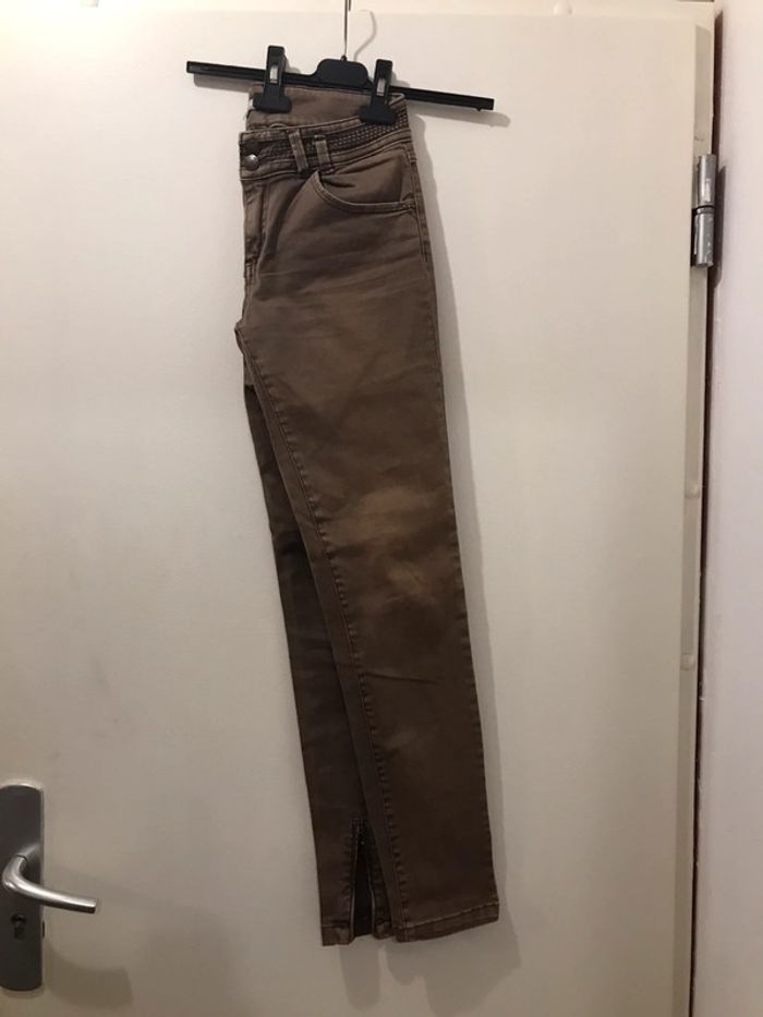 Pantalon cours etam regular marron taille XS - photo numéro 2
