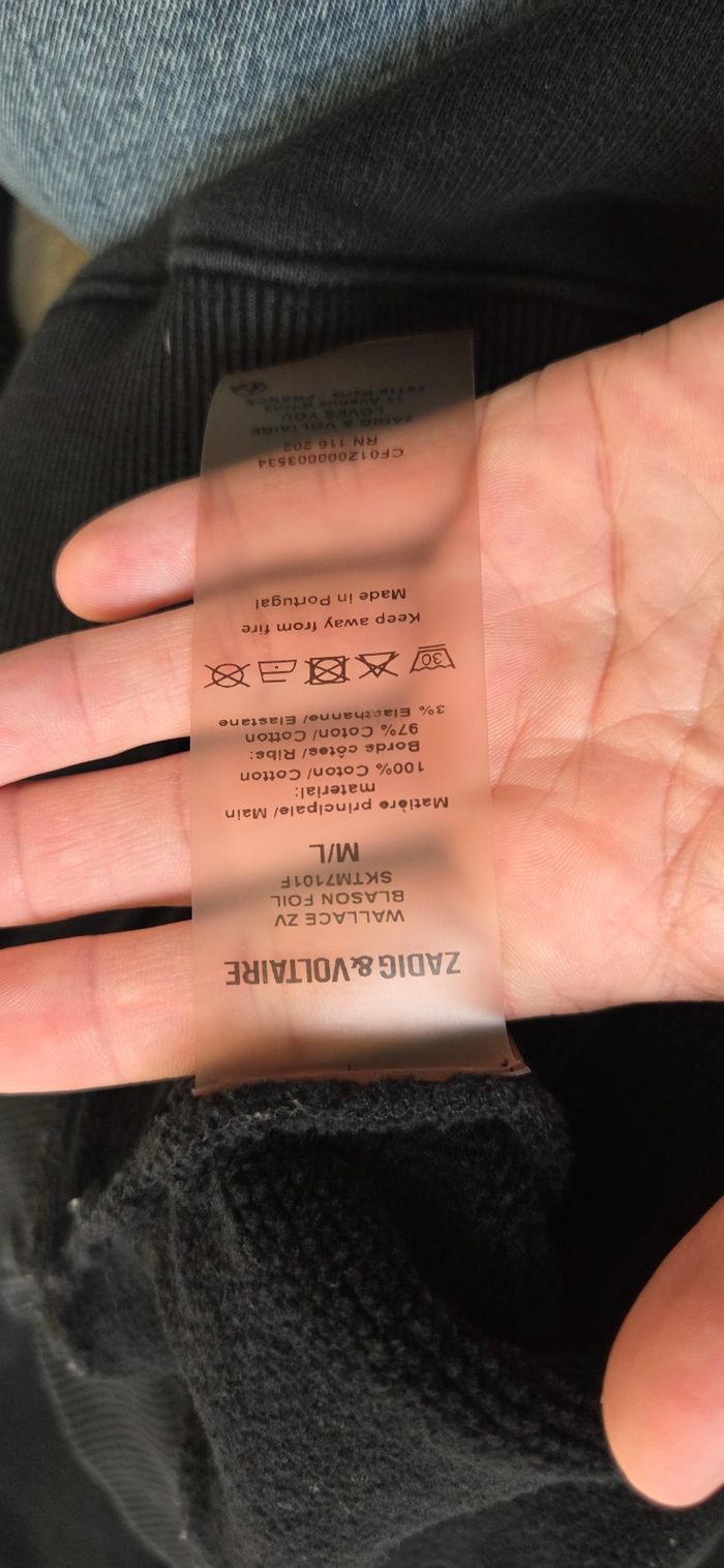 Sweat à capuche Zadig et Voltaire Femme M/L noir - photo numéro 4