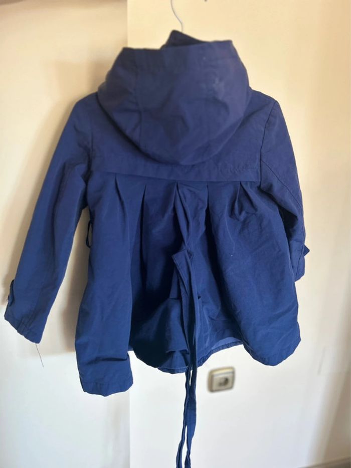 Impermeable - Talla 3 Años - Azul Marino Oscuro (Capucha Desmontable y Cinturón) - photo numéro 2