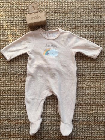Pyjama velours La Redoute 3mois / 60cm
