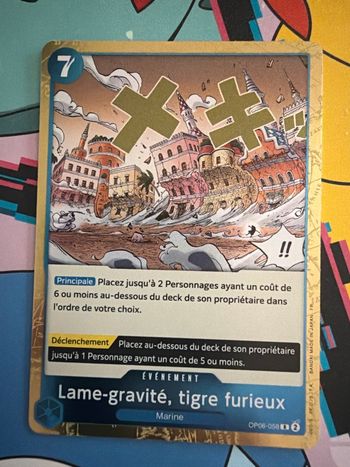 One Piece Lame-gravité tigre furieux OP06-058 FR PRB02