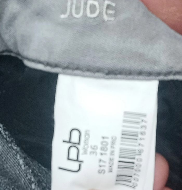 Pantalon skinny / slim blanc délavé taille 36 - photo numéro 5