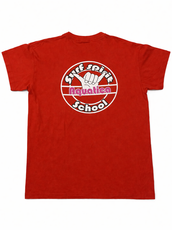 T-shirt homme, rouge. TS. Surf spirit. Aquatica. 
