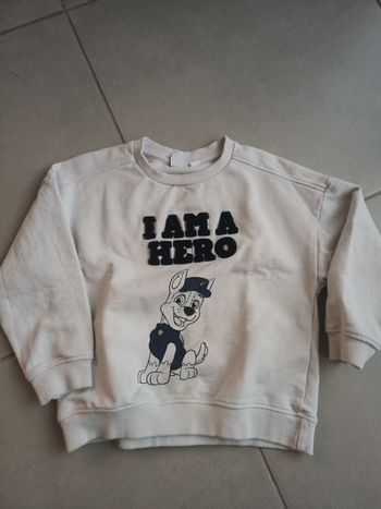 Sweat Pat patrouille taille 5 ans 
