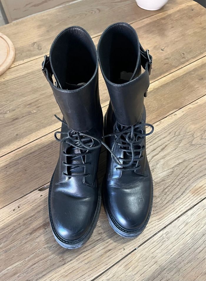 Boots Dior D-Trap en cuir noires - photo numéro 6