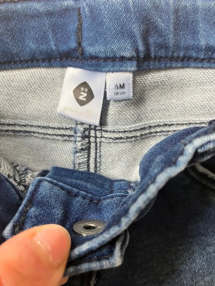 Ensemble 2 tee-shirts manches longues et un jean 6mois - photo numéro 7