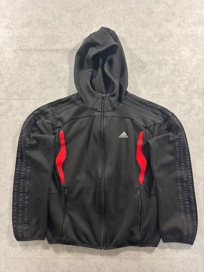 Veste adidas noir et rouge Taille 12 ans