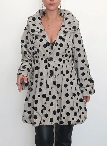 Trench / veste à pois pinup vintage