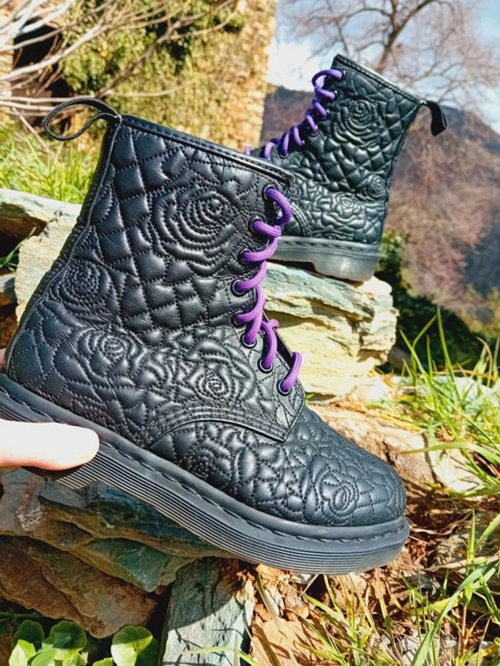 Dr. Martens Brauce roses effets capitonné 37 - photo numéro 2
