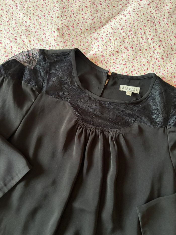 Haut dentelle noir Claudie Pierlot - photo numéro 2