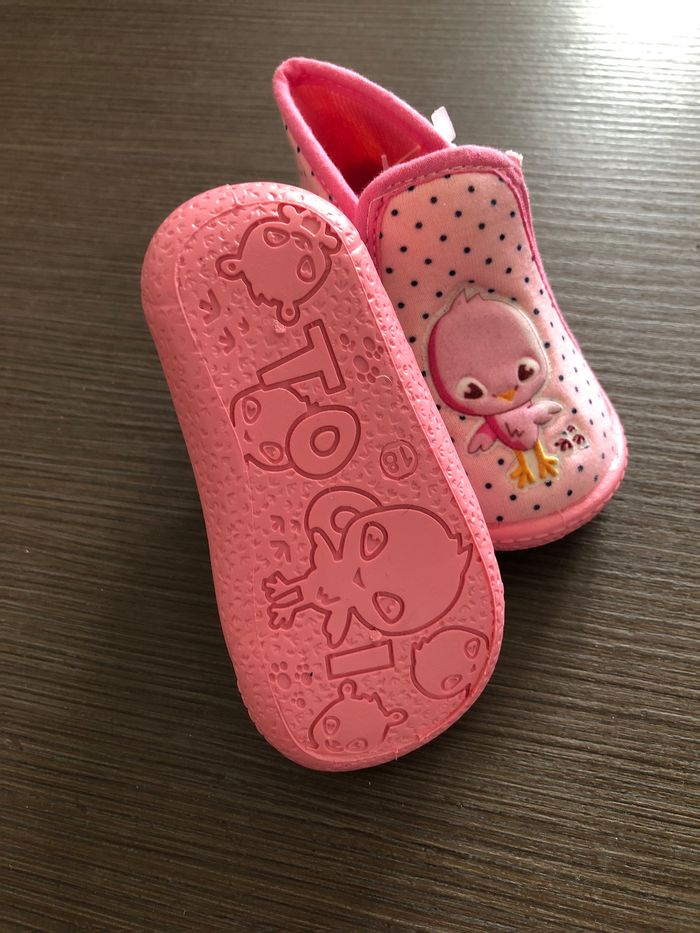 chaussons rose poussin fille tissaia 18 - photo numéro 3