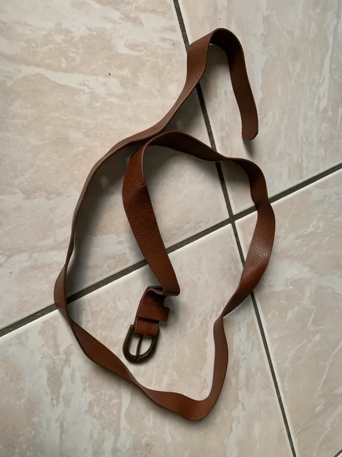 Ceinture fine marron - photo numéro 2