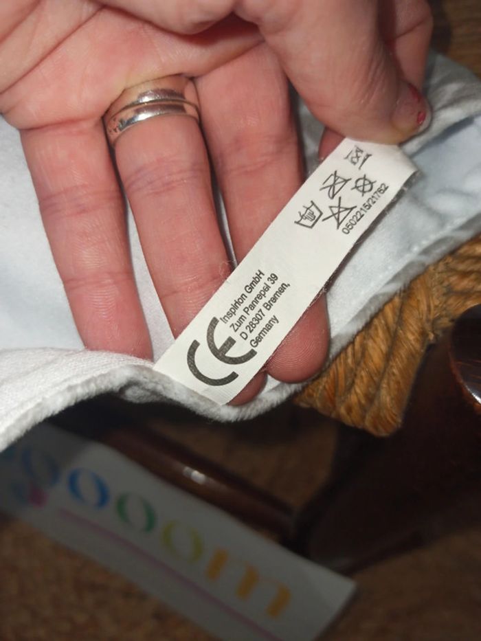 Doudou lapin blanc gris tbe - photo numéro 3