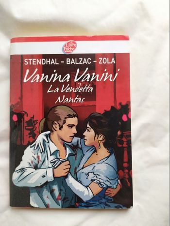 LIVRE Vanina Vanini / La Vendetta / Nantas de STENDHAL / BALZAC / ZOLA.