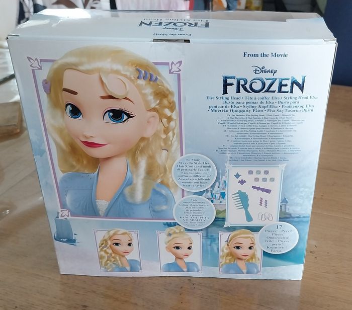 Tête à coiffer elsa de la reine des neiges neuve - photo numéro 2