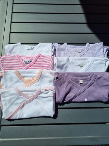 Lot de 7 bodies manches longues en 3 mois