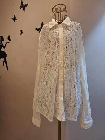 Chemise blanche & dentelle