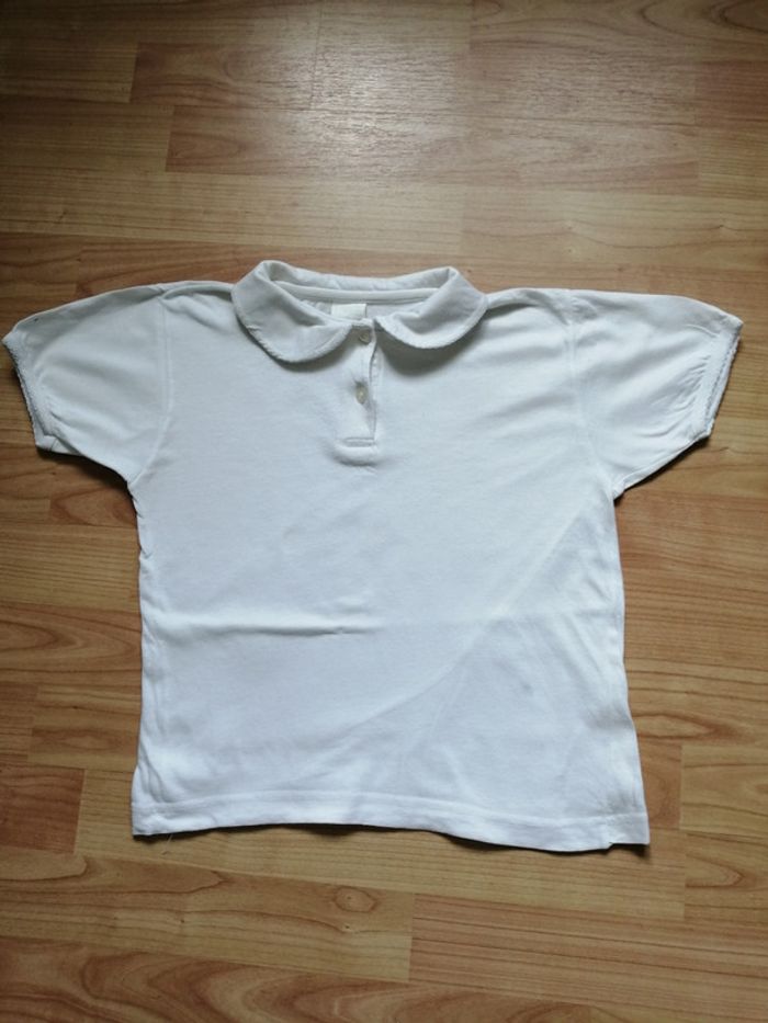 Polo blanc Taille 128/8/9 ans