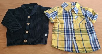 Ensemble chemise gilet bébé 3 mois