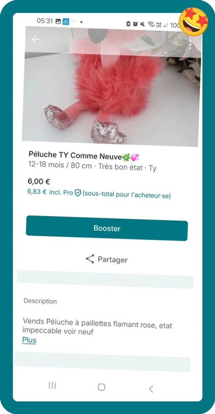 Péluche doudou TY🌿🎁 - photo numéro 6