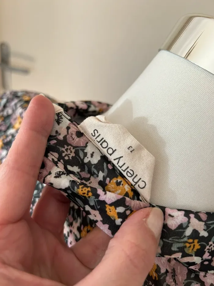 Cherry Paris robe voilée, imprimée, fleur florale taille 3/40 - photo numéro 7